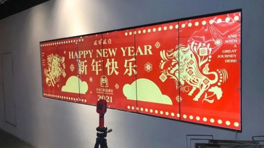 上海百樂門大酒店led透明屏、液晶拼接屏